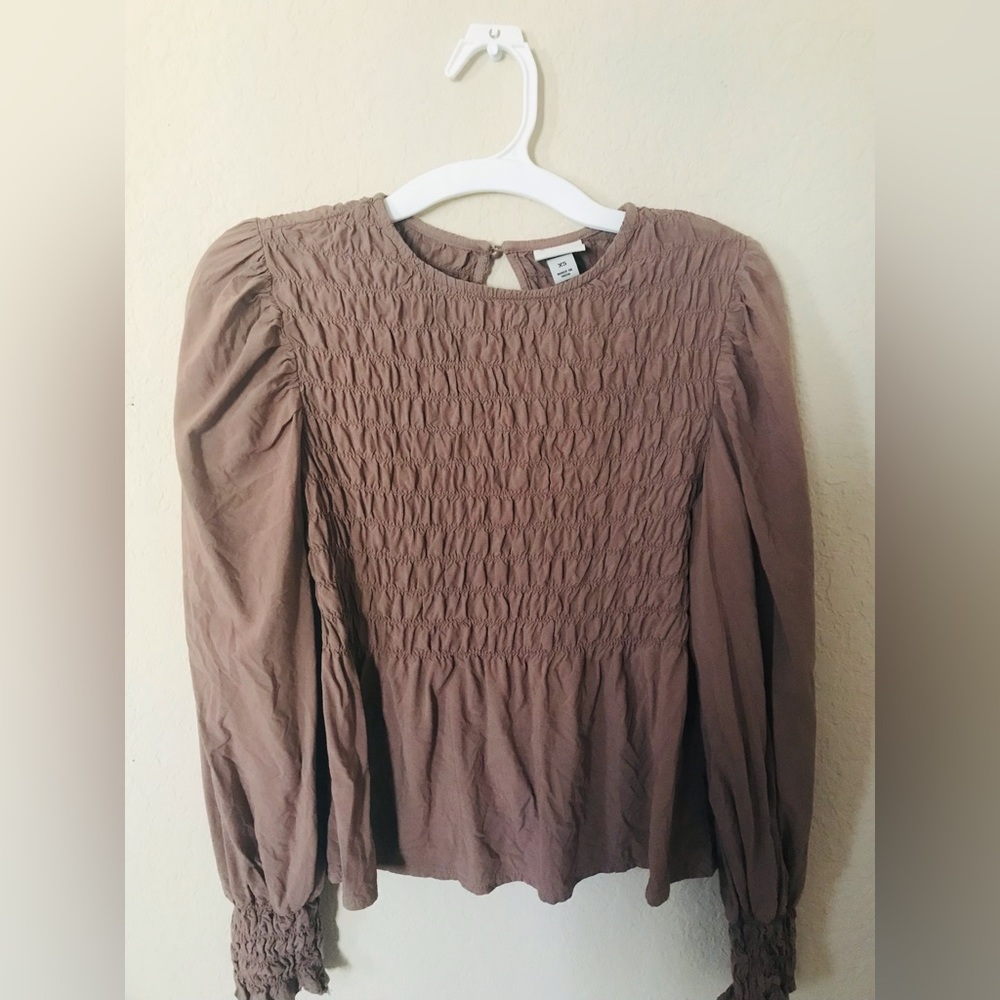 A new day grey-purple long sleeve shirt